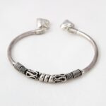 a bracelet, metal, silver, pattern, metal bracelet, snake, the etruscans, ancient, antique
